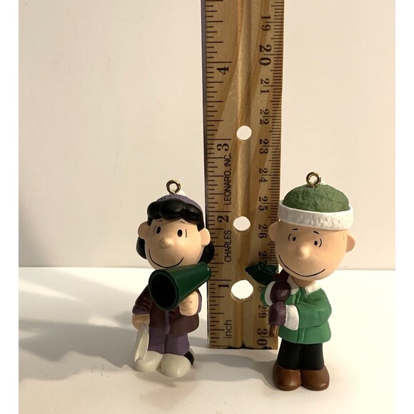 Hallmark Keepsake Ornamet A Snoopy Christmas Lucy And Linus Set Of 2 - Picture 9 of 10